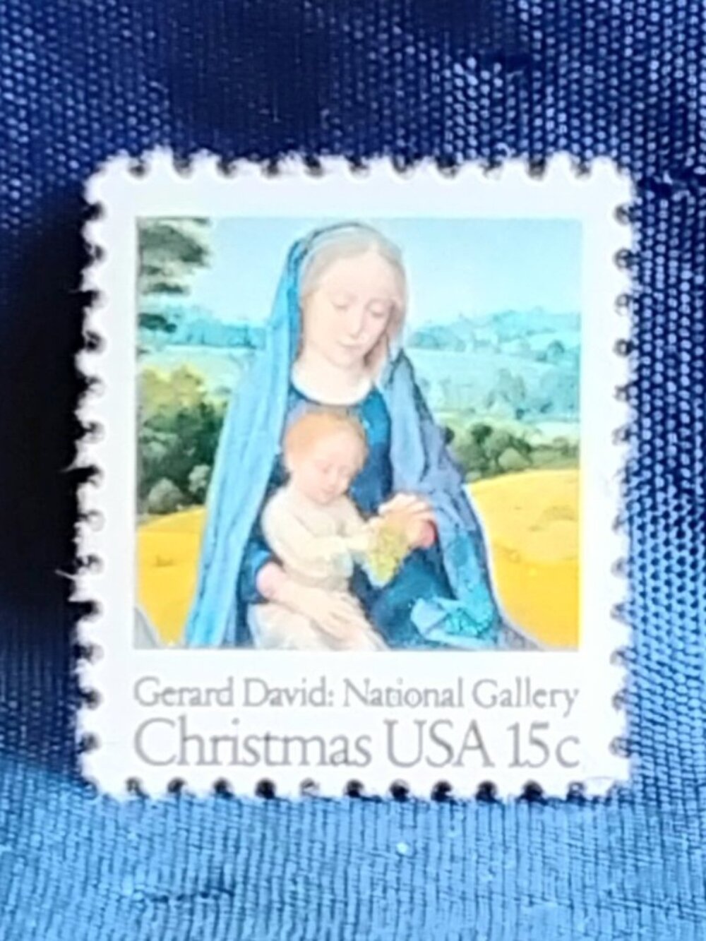 Uncirculated USA 1979 Christmas Gerard David 15 Cent Stamp!!